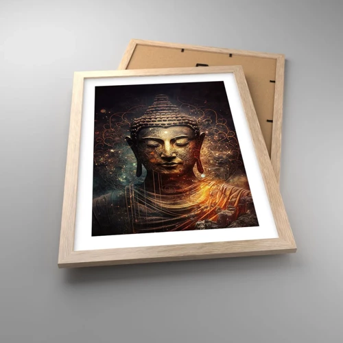 Poster in light oak frame - Spiritual Balance - 30x40 cm