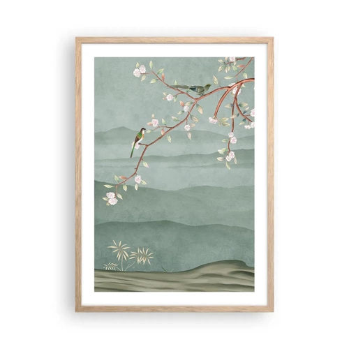 Poster in light oak frame - Spring, It Is You - 50x70 cm