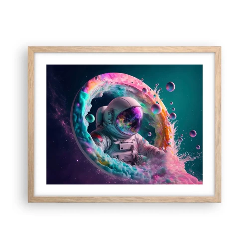 Poster in light oak frame - Star Gate - 50x40 cm