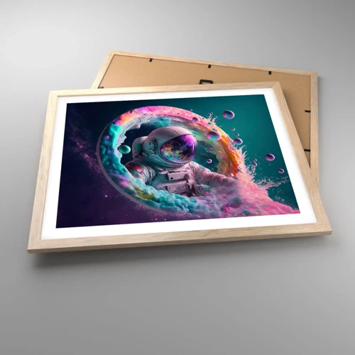 Poster in light oak frame - Star Gate - 50x40 cm