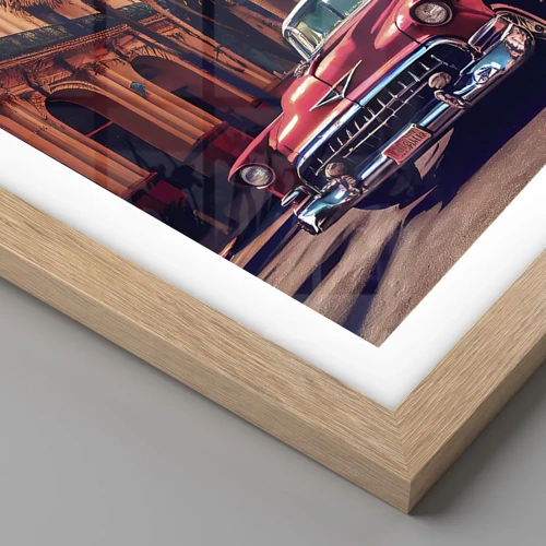 Poster in light oak frame - Still in Havana - 70x100 cm