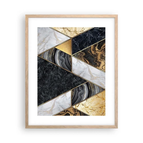 Poster in light oak frame - Stone on Stone - 40x50 cm