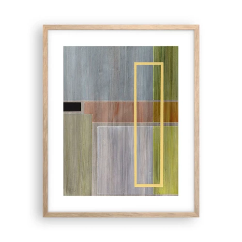 Poster in light oak frame - Straight and Calm - 40x50 cm