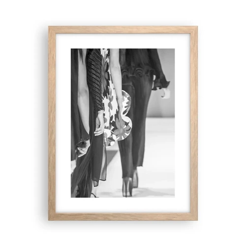 Poster in light oak frame - Stylish Parade - 30x40 cm