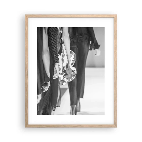 Poster in light oak frame - Stylish Parade - 40x50 cm