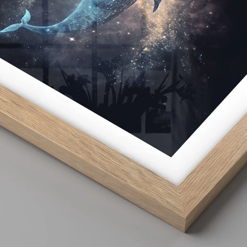 Poster in light oak frame - Such World Exists... - 100x70 cm