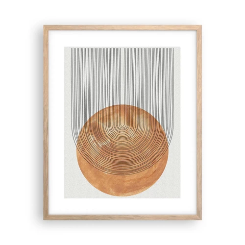 Poster in light oak frame - Sunny Composition - 40x50 cm