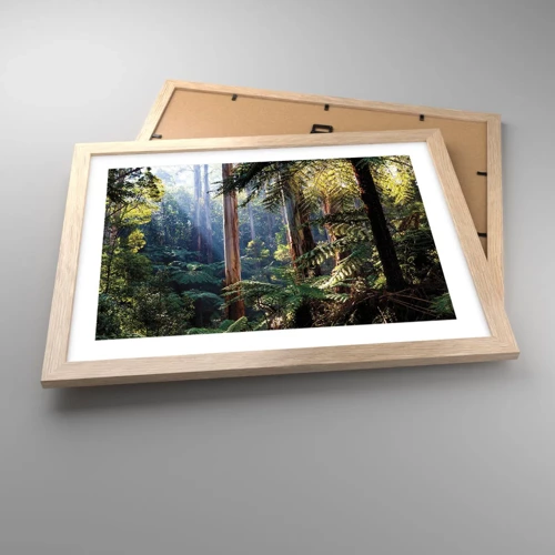 Poster in light oak frame - Tale of a Forest - 40x30 cm