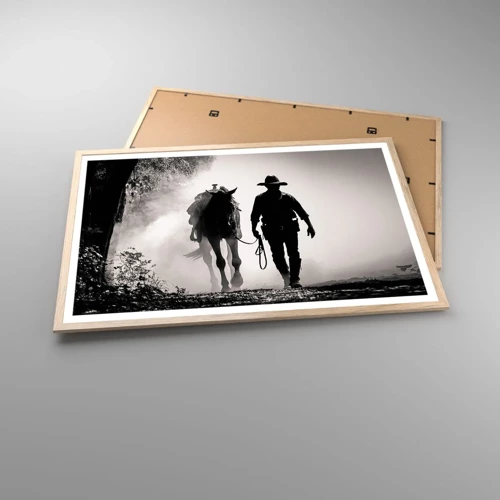 Poster in light oak frame - Texan Morning - 91x61 cm