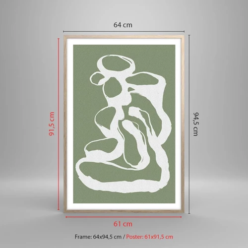 Poster in light oak frame - The Call of Space - 61x91 cm