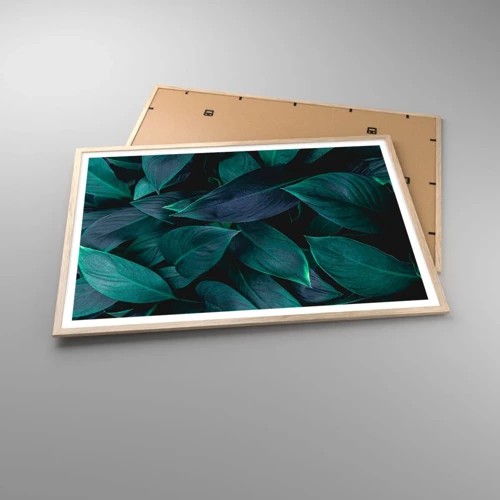 Poster in light oak frame - The Green Itself - 100x70 cm