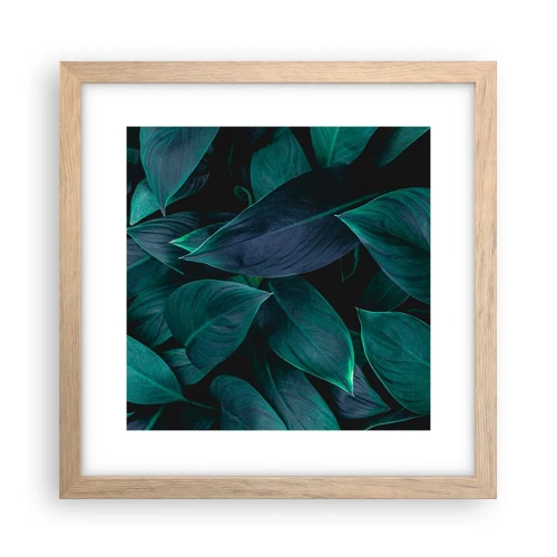 Poster in light oak frame - The Green Itself - 30x30 cm