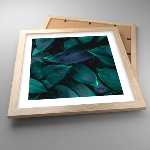 Poster in light oak frame - The Green Itself - 30x30 cm