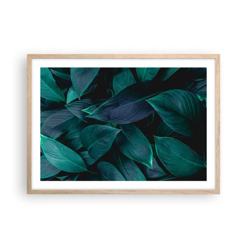 Poster in light oak frame - The Green Itself - 70x50 cm