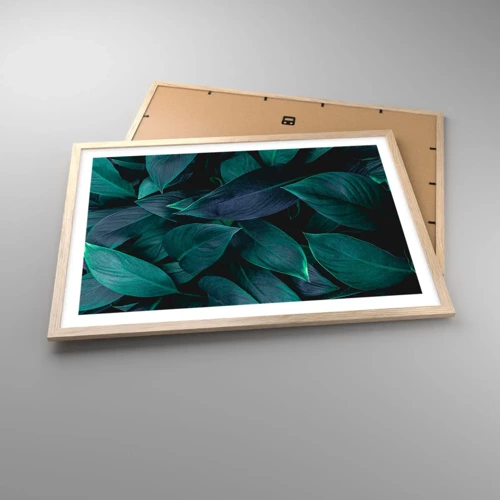 Poster in light oak frame - The Green Itself - 70x50 cm