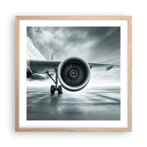 Poster in light oak frame - There Is Power! - 50x50 cm