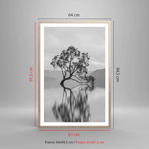 Poster in light oak frame - There Is Such Country - 61x91 cm