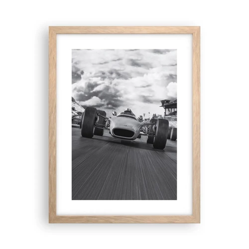 Poster in light oak frame - There is Power! - 30x40 cm