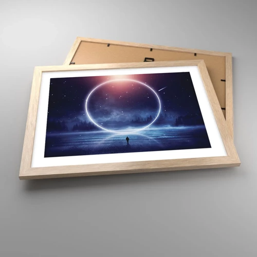 Poster in light oak frame - They are Already Here… - 40x30 cm