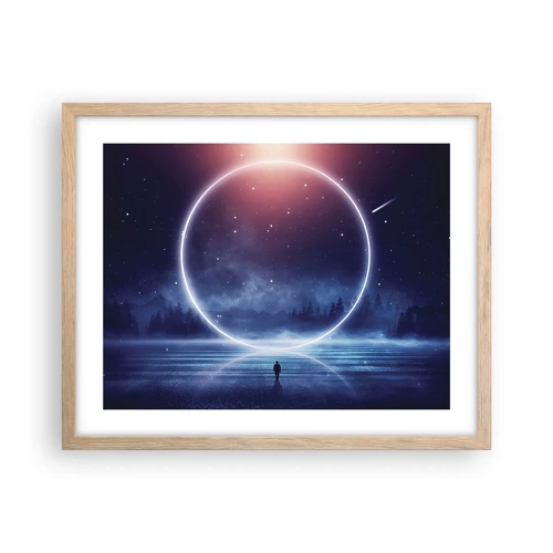 Poster in light oak frame - They are Already Here… - 50x40 cm