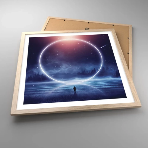 Poster in light oak frame - They are Already Here… - 50x50 cm