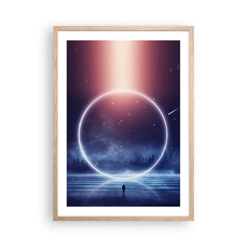 Poster in light oak frame - They are Already Here… - 50x70 cm