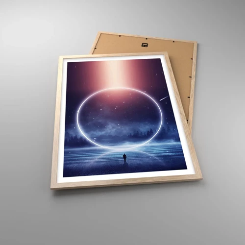 Poster in light oak frame - They are Already Here… - 50x70 cm