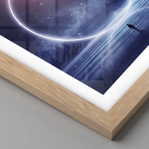 Poster in light oak frame - They are Already Here… - 50x70 cm