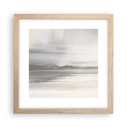 Poster in light oak frame - Thoughtful Distance - 30x30 cm