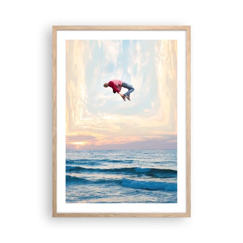 Poster in light oak frame - To Another Dimension - 50x70 cm