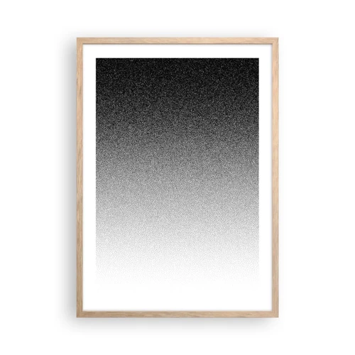 Poster in light oak frame - Towards Light - 50x70 cm