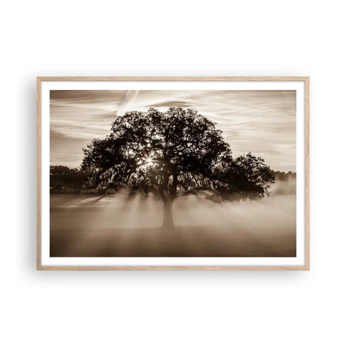 Poster in light oak frame - Tree of Good Knowledge - 100x70 cm