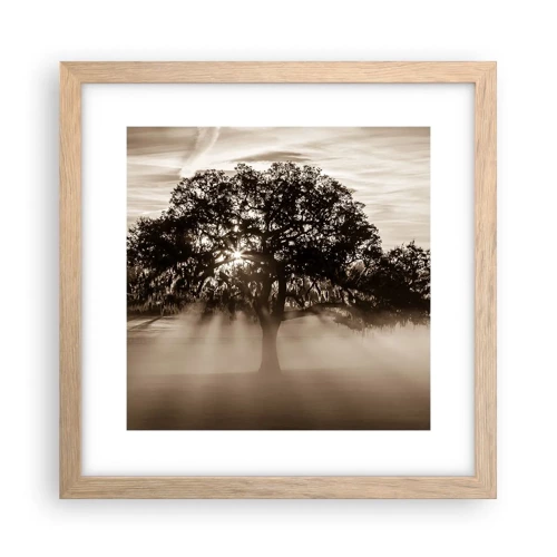 Poster in light oak frame - Tree of Good Knowledge - 30x30 cm