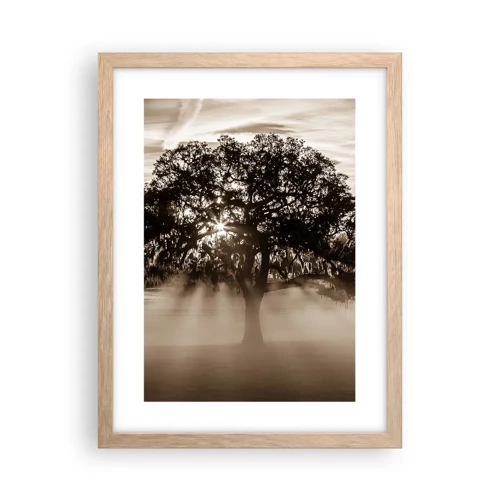 Poster in light oak frame - Tree of Good Knowledge - 30x40 cm