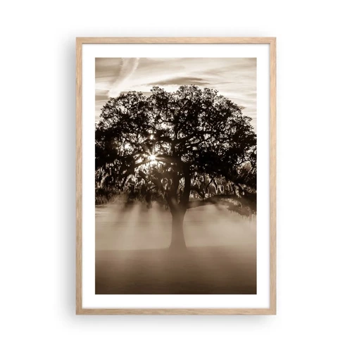 Poster in light oak frame - Tree of Good Knowledge - 50x70 cm