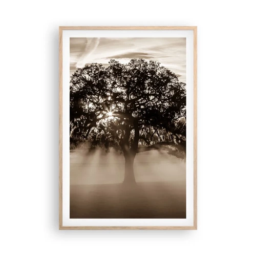 Poster in light oak frame - Tree of Good Knowledge - 61x91 cm