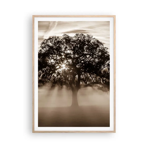 Poster in light oak frame - Tree of Good Knowledge - 70x100 cm