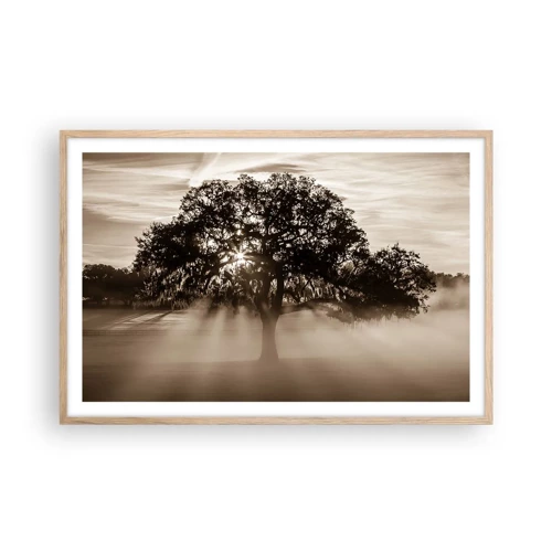 Poster in light oak frame - Tree of Good Knowledge - 91x61 cm