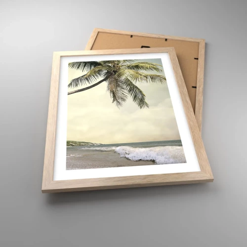 Poster in light oak frame - Tropical Dream - 30x40 cm
