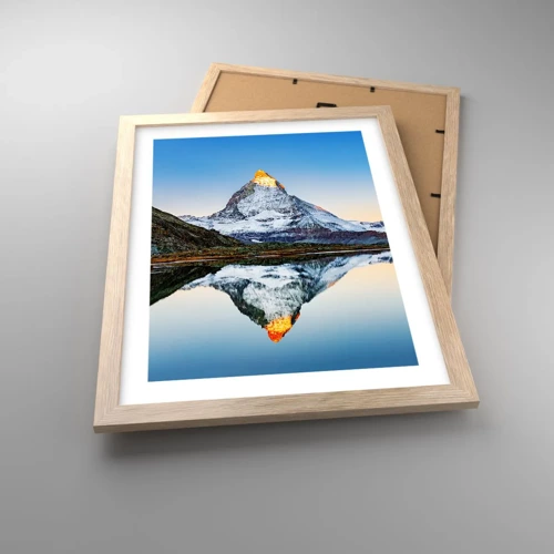 Poster in light oak frame - Two Worlds - 30x40 cm