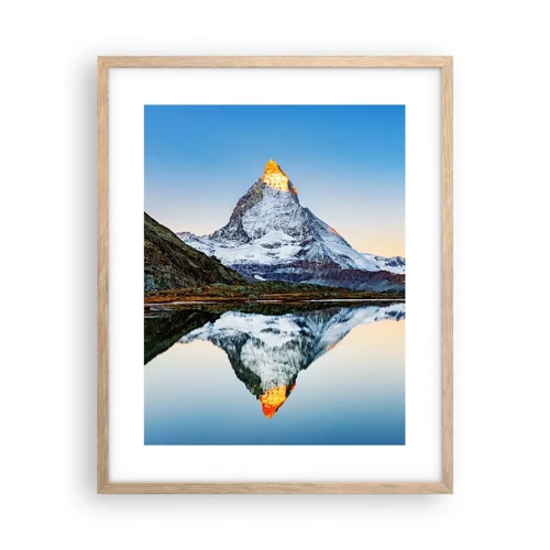 Poster in light oak frame - Two Worlds - 40x50 cm