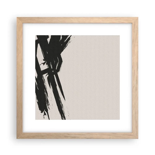 Poster in light oak frame - Uncontrollable Rush - 30x30 cm