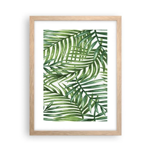 Poster in light oak frame - Under the Green Canopy - 30x40 cm