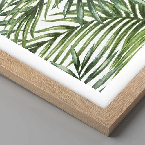 Poster in light oak frame - Under the Green Canopy - 30x40 cm