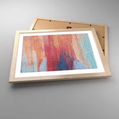 Poster in light oak frame - Washed Down by Rainbow - 40x30 cm