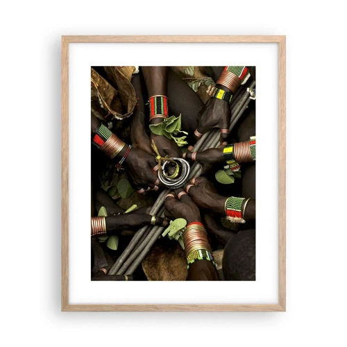 Poster in light oak frame - We Are Together - 40x50 cm