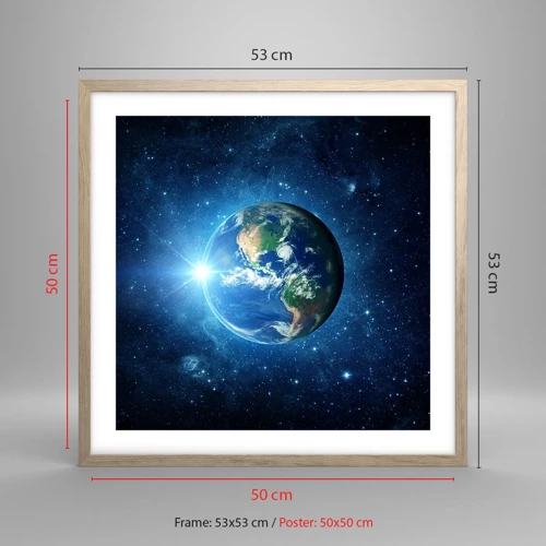 Poster in light oak frame - We Are in Heaven - 50x50 cm