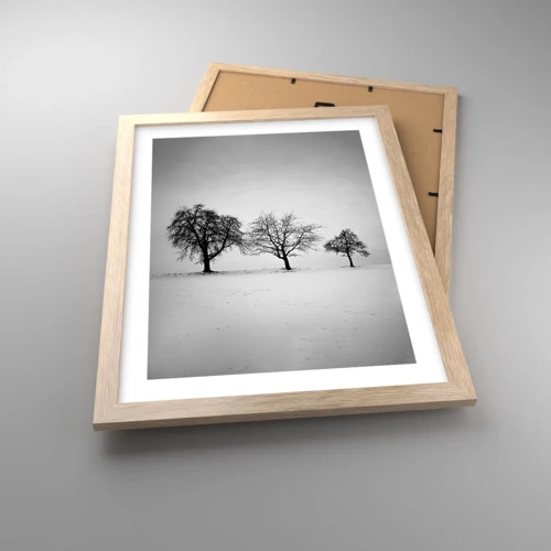 Poster in light oak frame - What Are They Dreaming About? - 30x40 cm