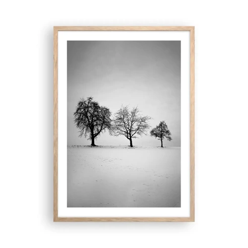 Poster in light oak frame - What Are They Dreaming About? - 50x70 cm