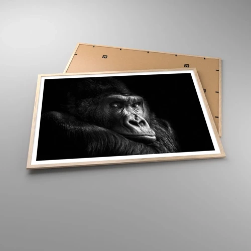 Poster in light oak frame - What Are You Looking At? - 100x70 cm